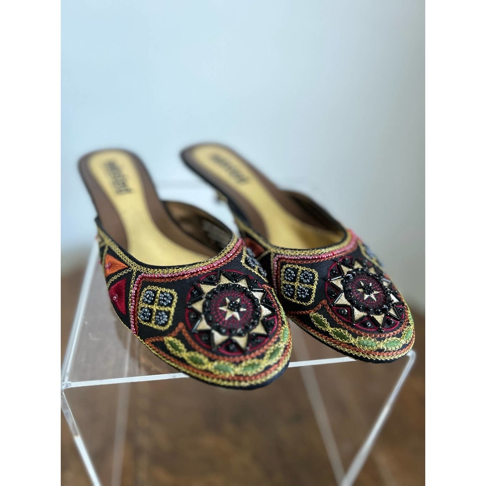 Kenneth Cole Multicolor Beaded Heels